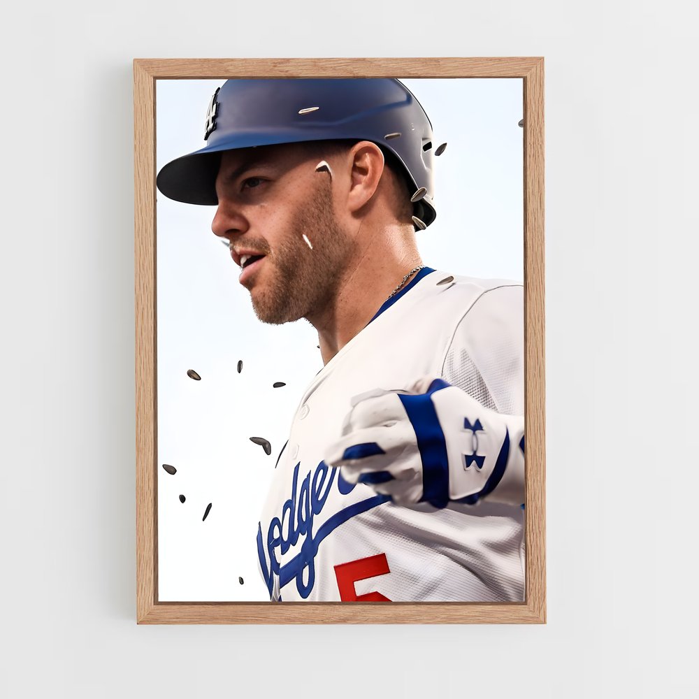 Poster Freddie freeman concentration – affiche Baseball (vue 4)
